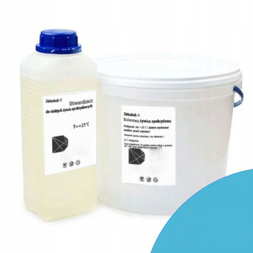 Modrá epoxidová živica, betónové podlahy na balkón, terasu, garáž, 14 kg