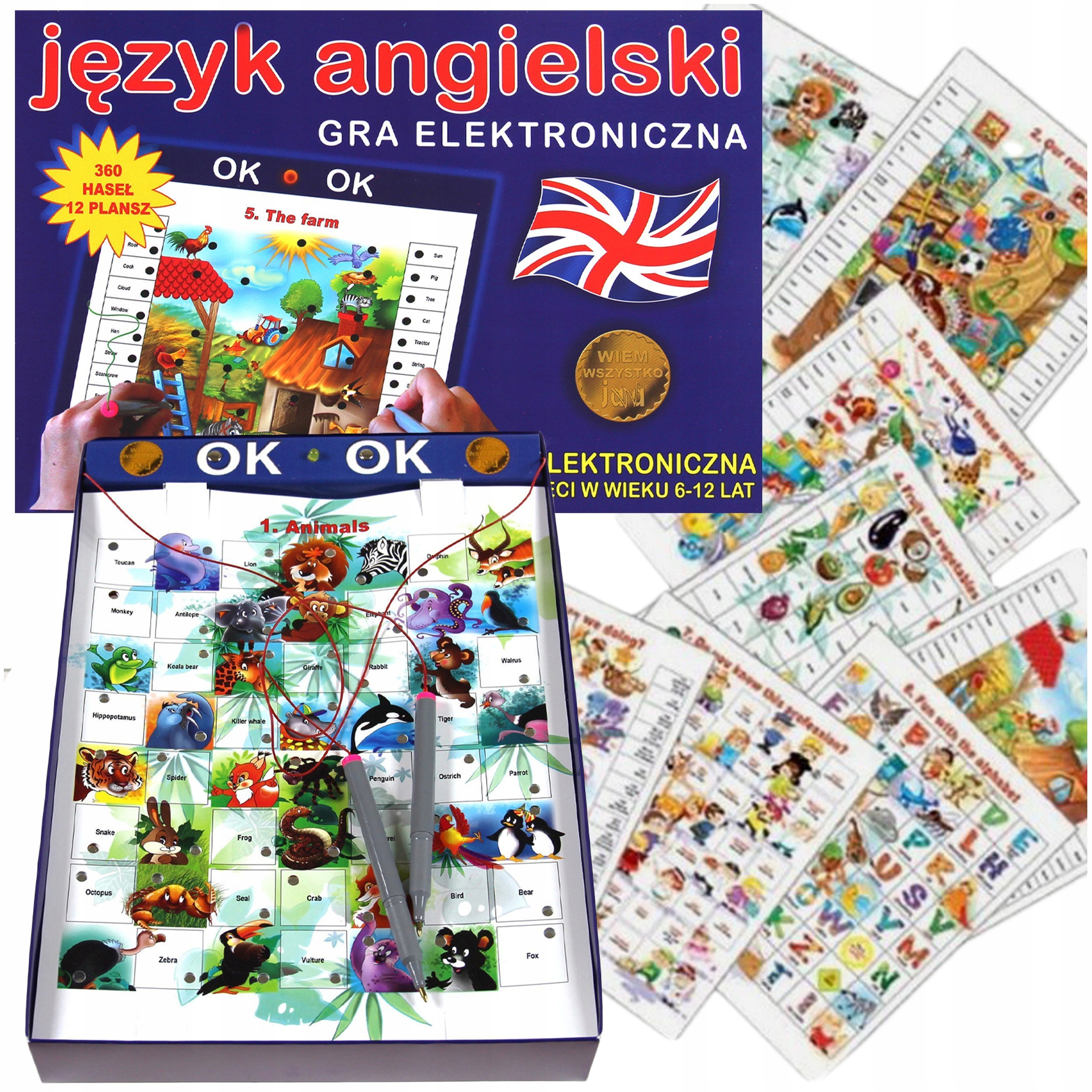 Nauka Języka Angielskiego Zabawki Edukacyjne dla Dzieci Rozwój Umiejętności