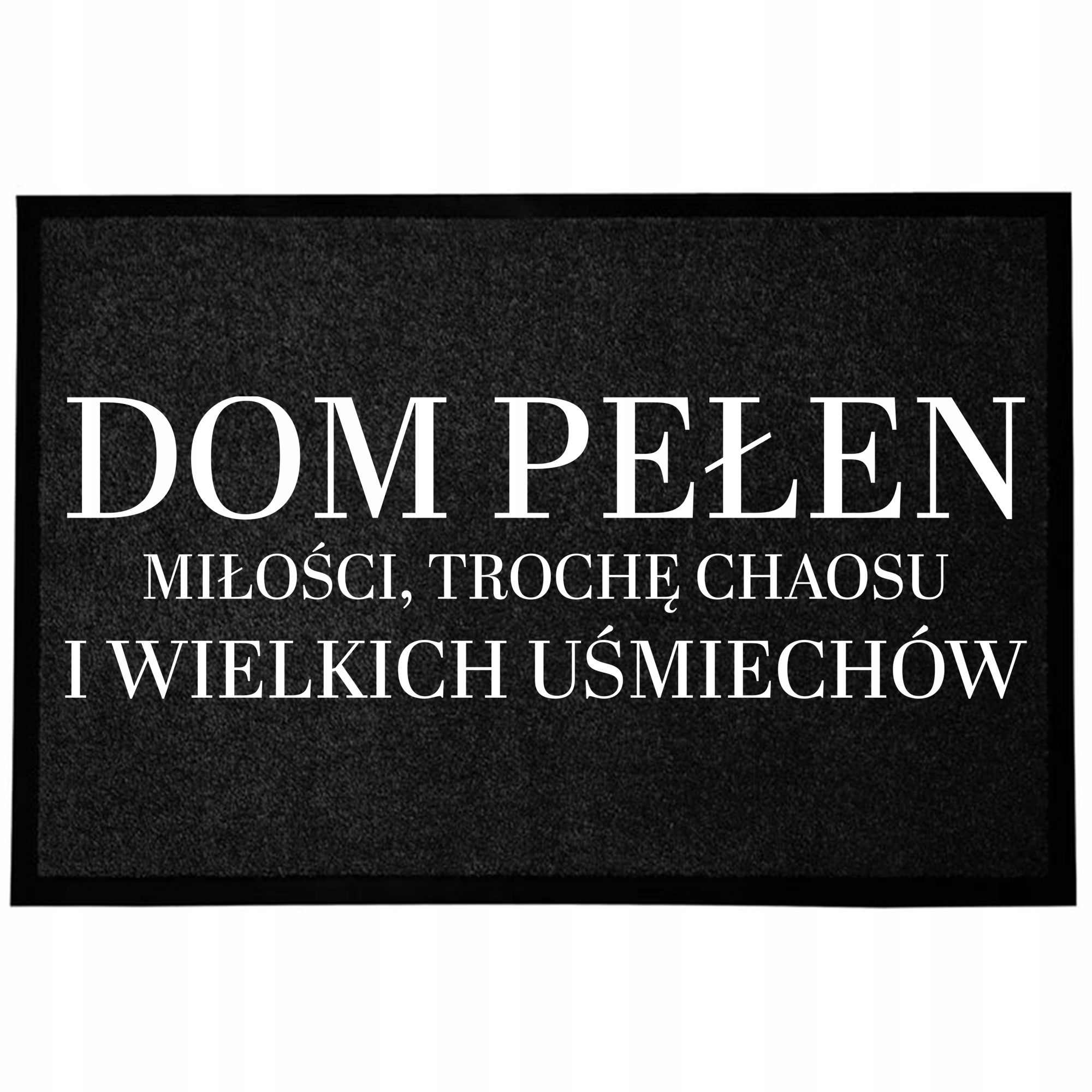 Wycieraczka Wejściowa Podłogowa Czarna Rodzinna Zabawna Wielkie Uśmiechy
