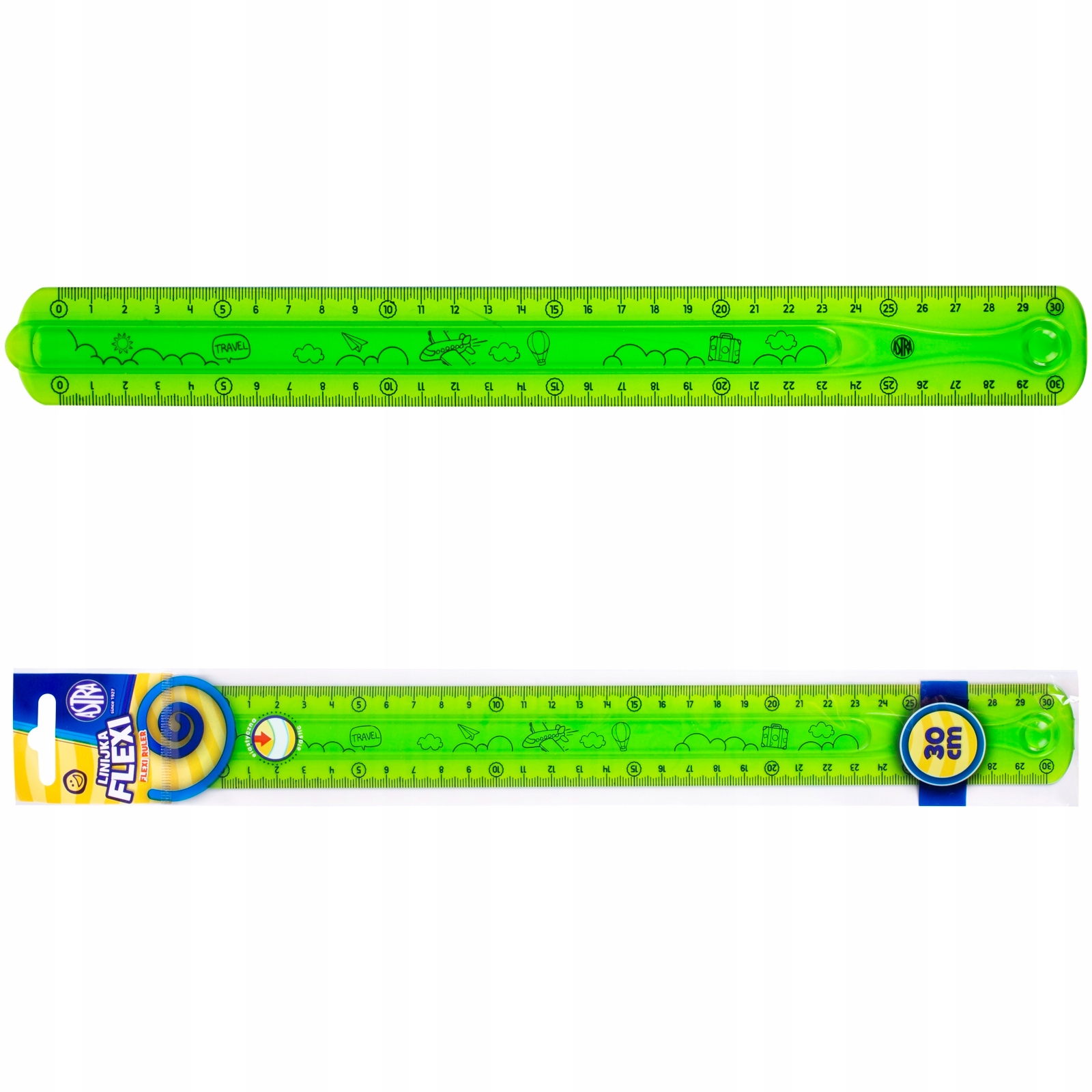 LINIJKA FLEXI elastyczna 30 cm ASTRA. Wygina się, a nie łamie Marka Astra