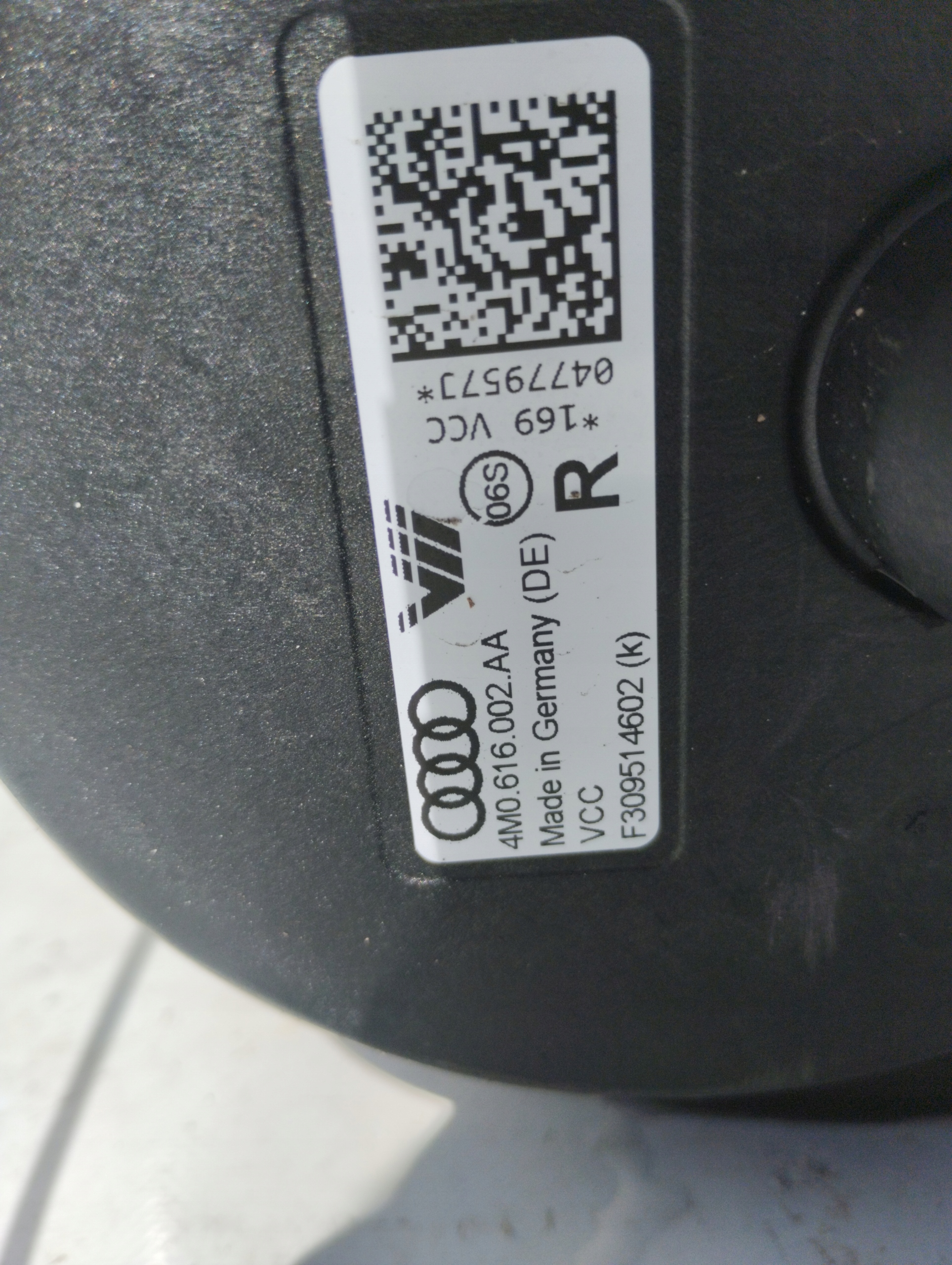 AUDI Q7 4M MIECH rear part right airbag 4M0616002AA