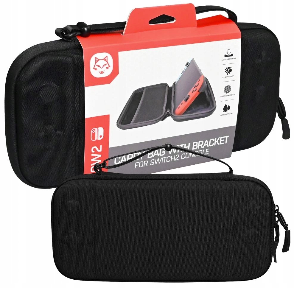Etui PREMIUM EVA do Nintendo Switch 2 (2025) ochrona ze smyczą i podstawką