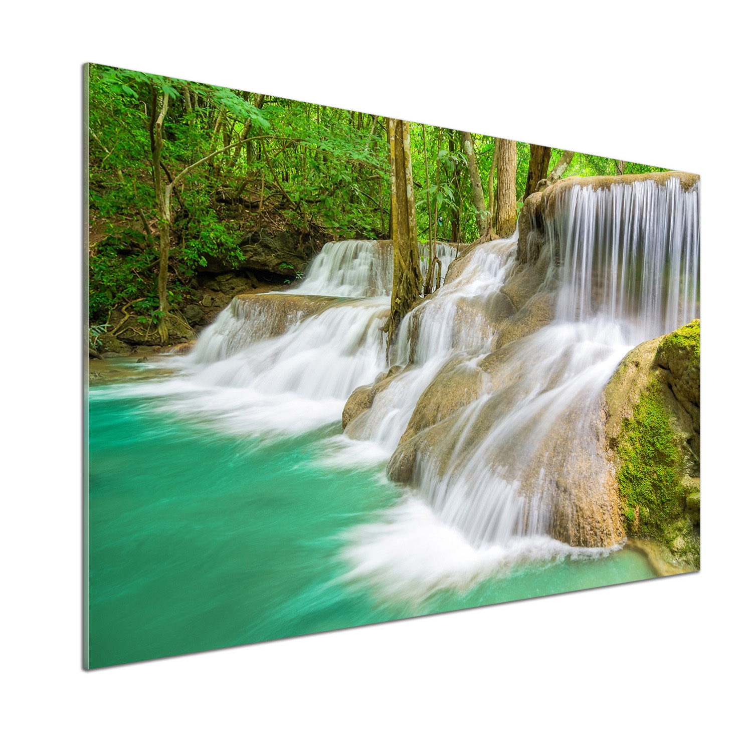 Panel medzi nábytkom v kuchyni Vodopády 100x70 Lepidlo