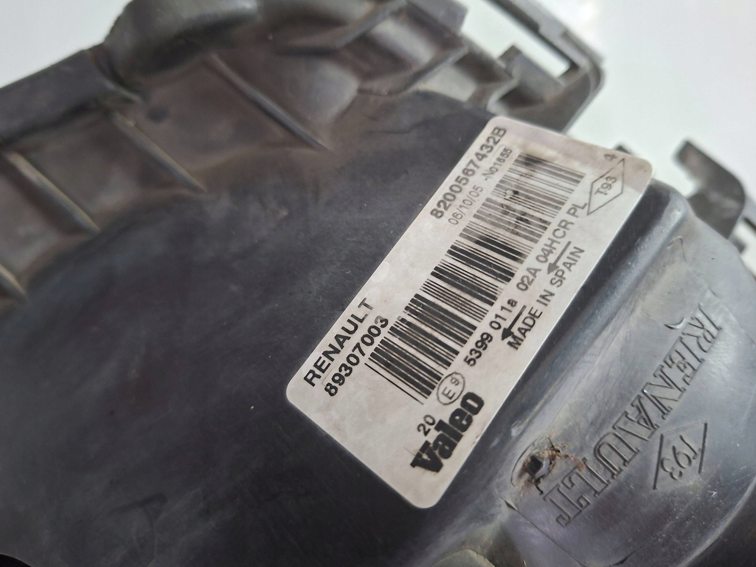 light front right 8200567432B RENAULT MEGANE II 2002