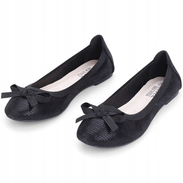

Balerinki buty damskie baleriny czarne lekkie