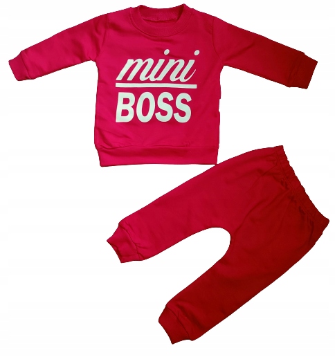 

Komplet dres niemowlęcy mini boss bluza i spodnie