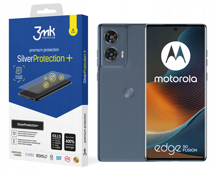 Antimikrobiální Fólie Silver Protect+ 3MK pro Motorola Edge 50 Fusion