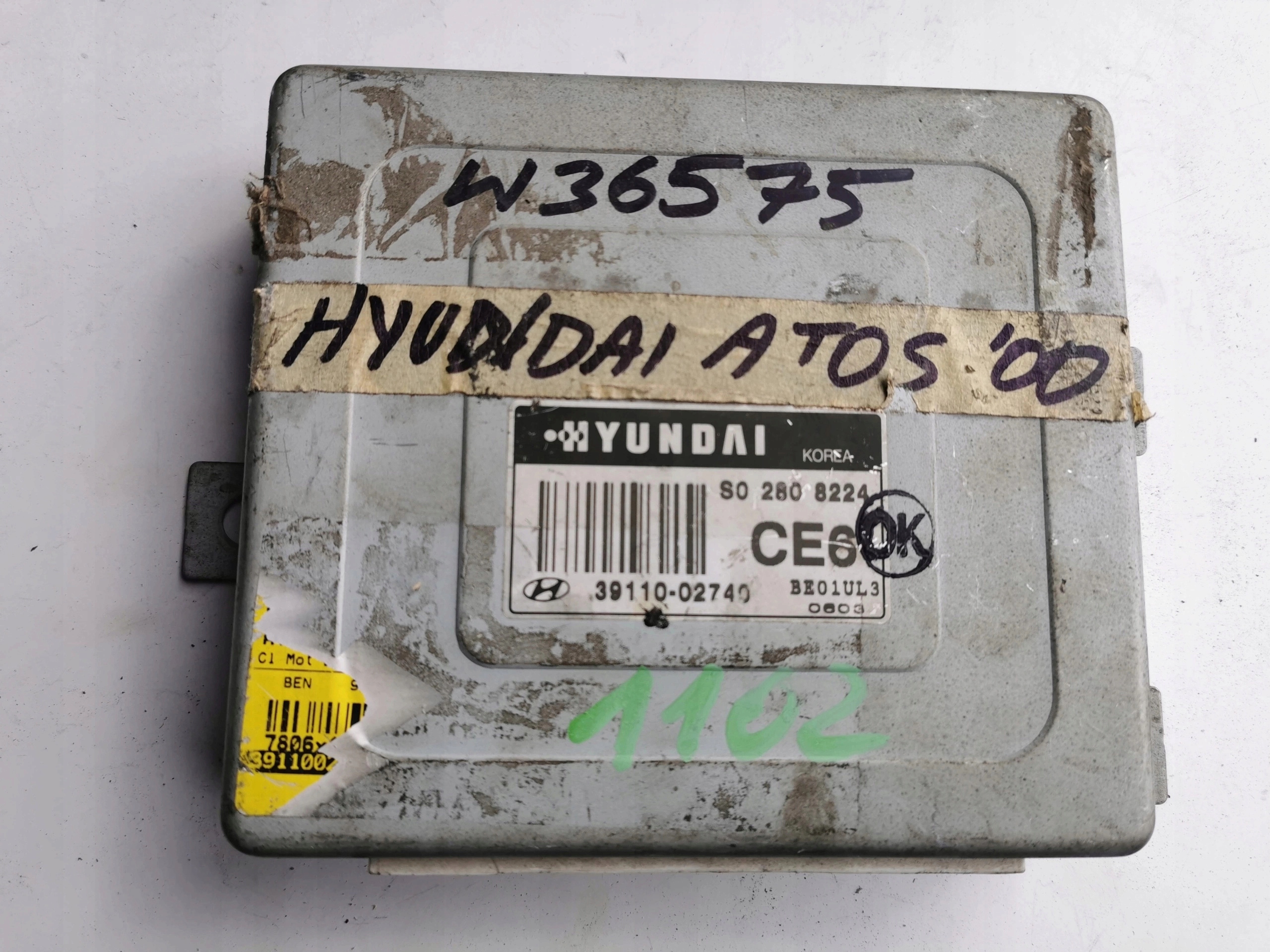 HYUNDAI ATOS 1.0B 39110-02740 computer ECU ORYGINA