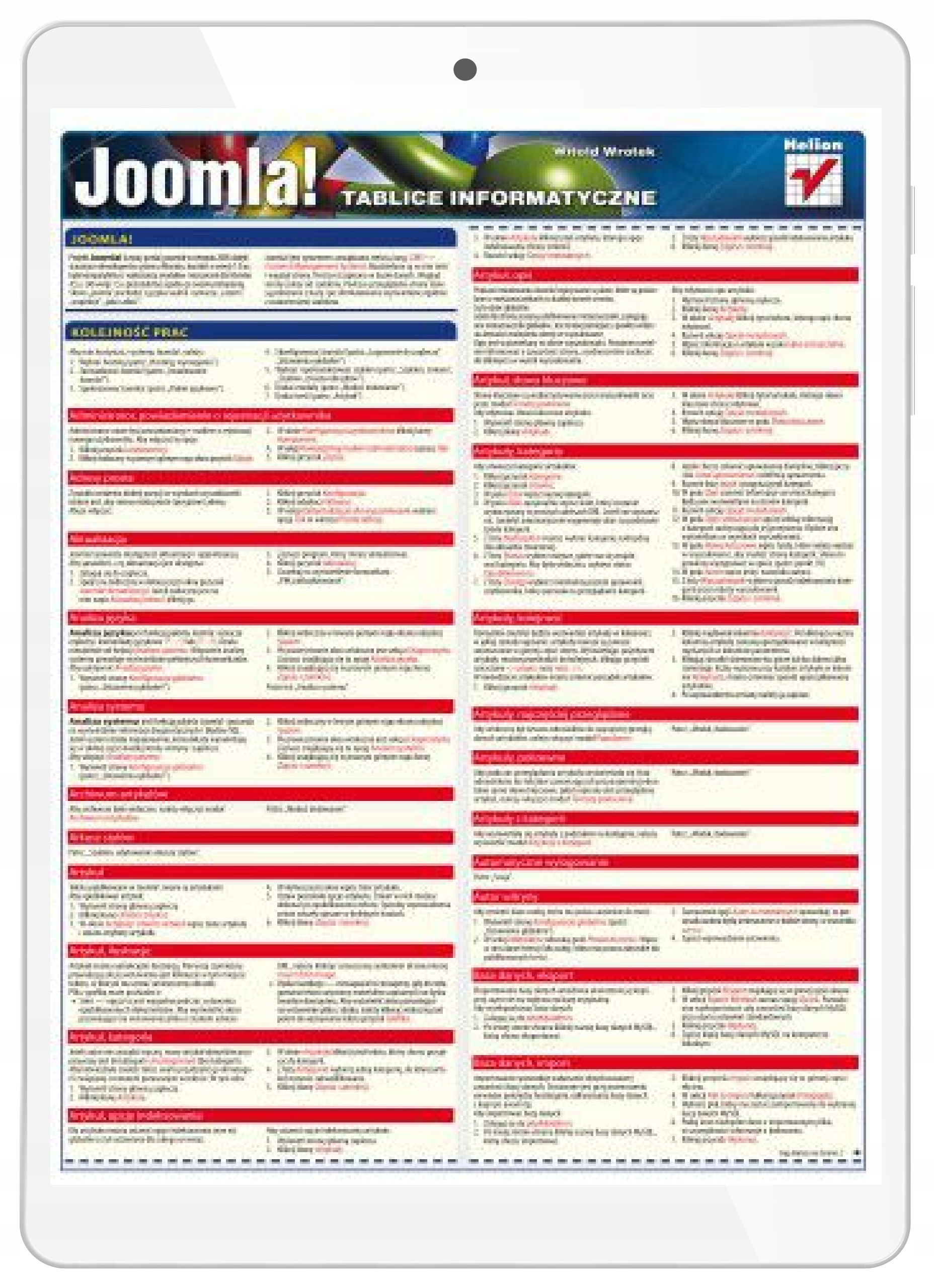 Tablice informatyczne. Joomla!