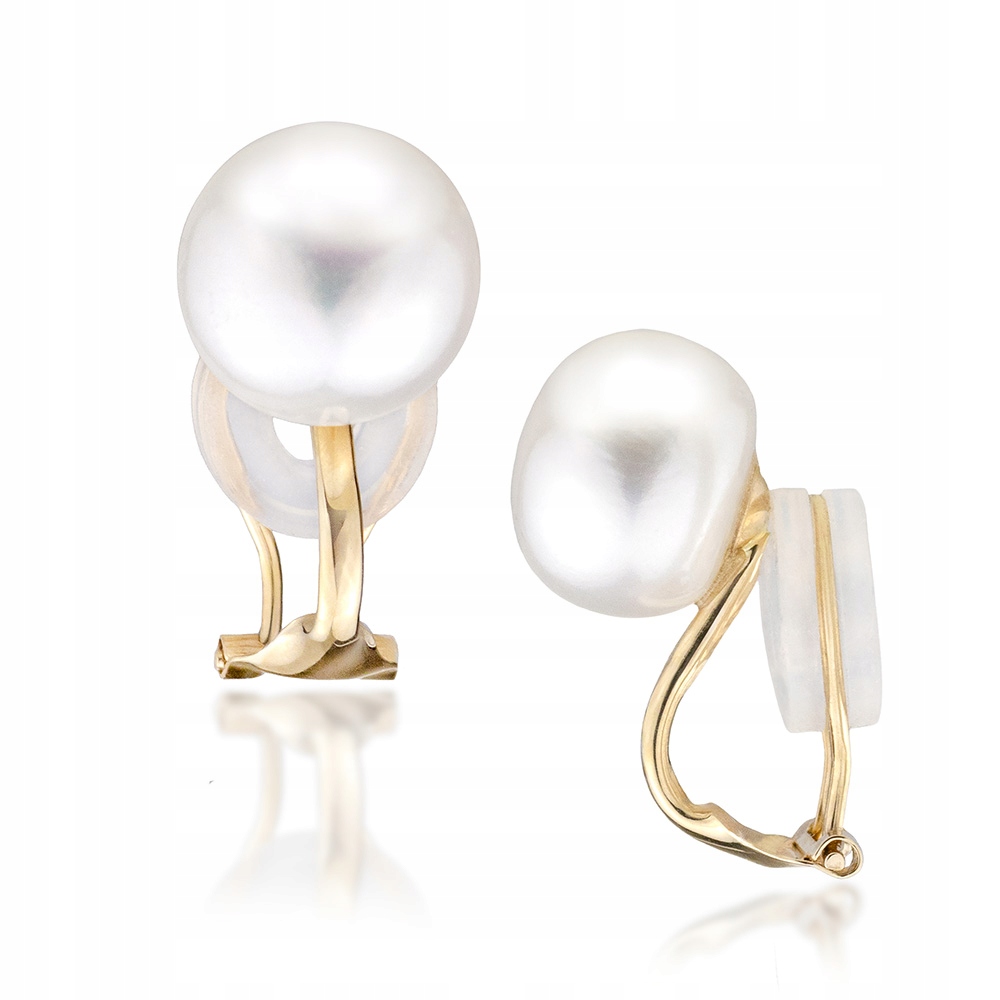 Zlaté Klipy 14K S Pravou Perlou