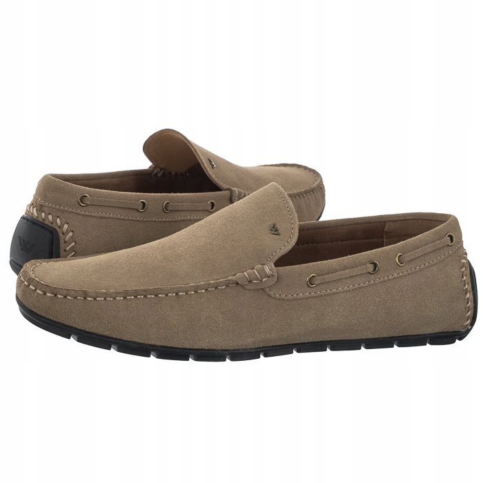 Pánské boty Klasické semišové mokasíny Wojas Béžové 10047-64