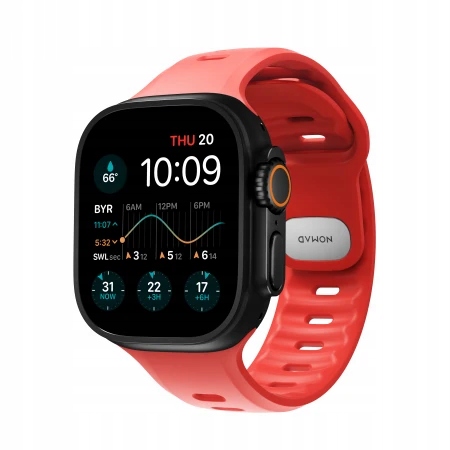 Nomad odolný sportovní silikonový řemínek pro Apple Watch 49/46/45/44 mm