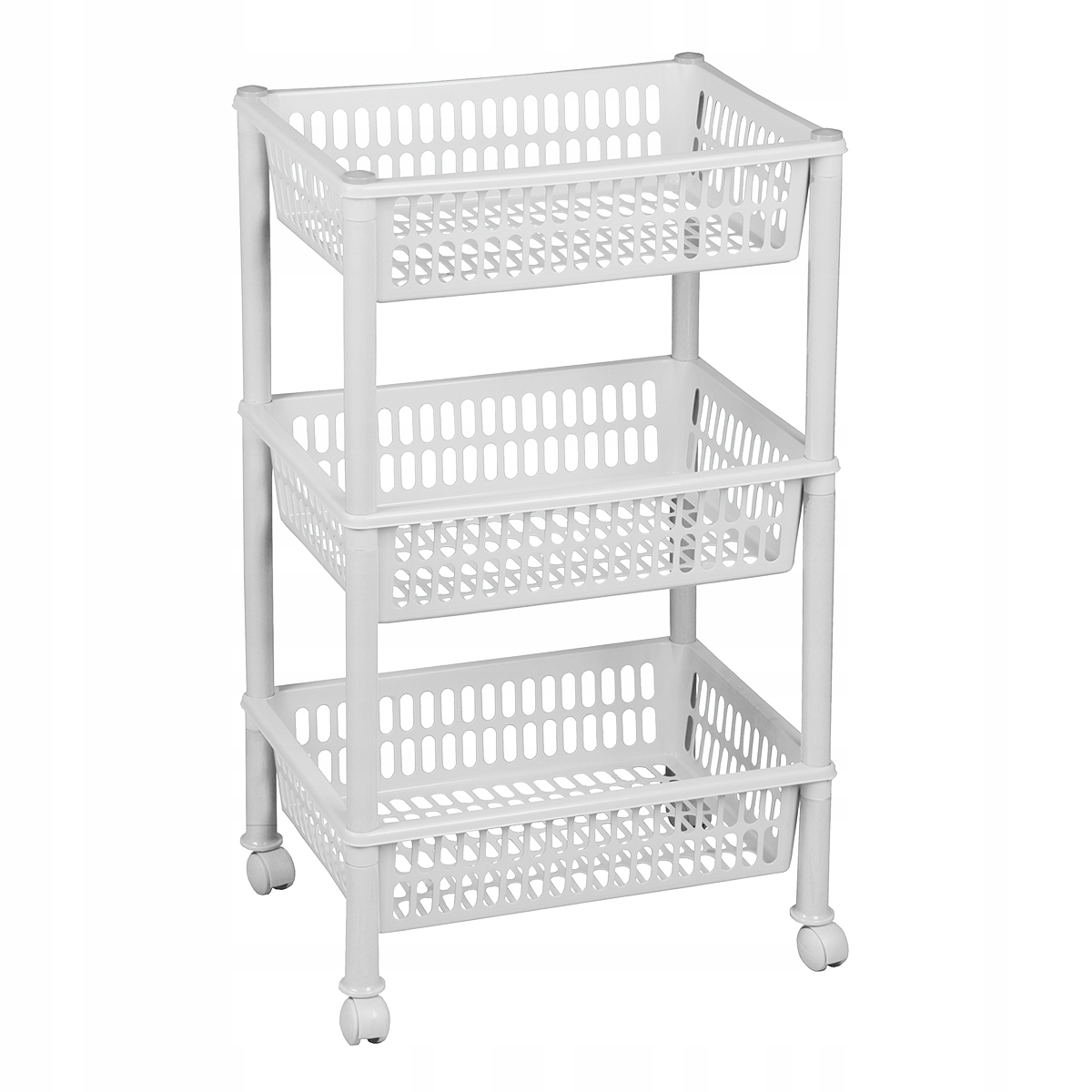 

Regał na kółkach łazienka półka 3 poziomy