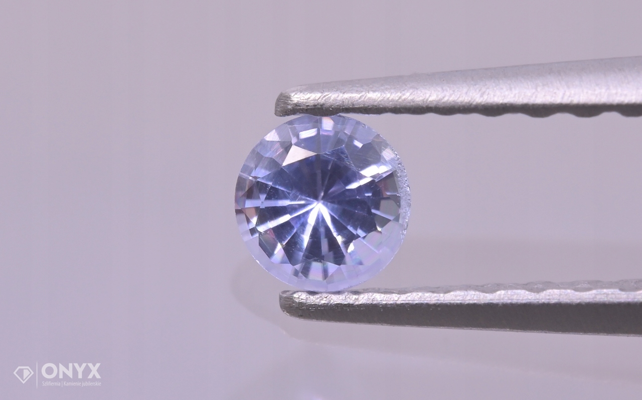 Fazetovaný safír kulatý fi 3 mm