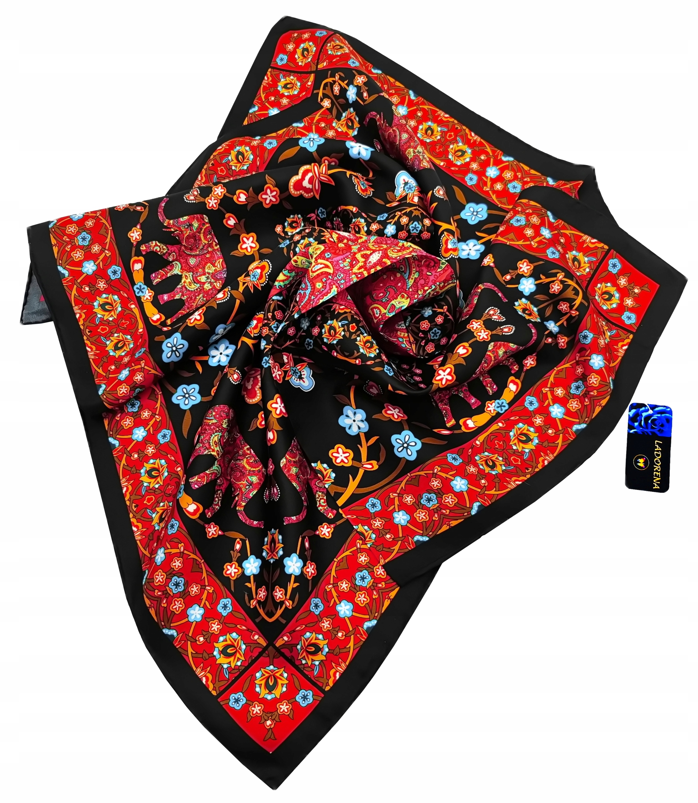 Hedvábný Šátek 100% Přírodní Hedvábí, Morušová Barva, Značka Kvality