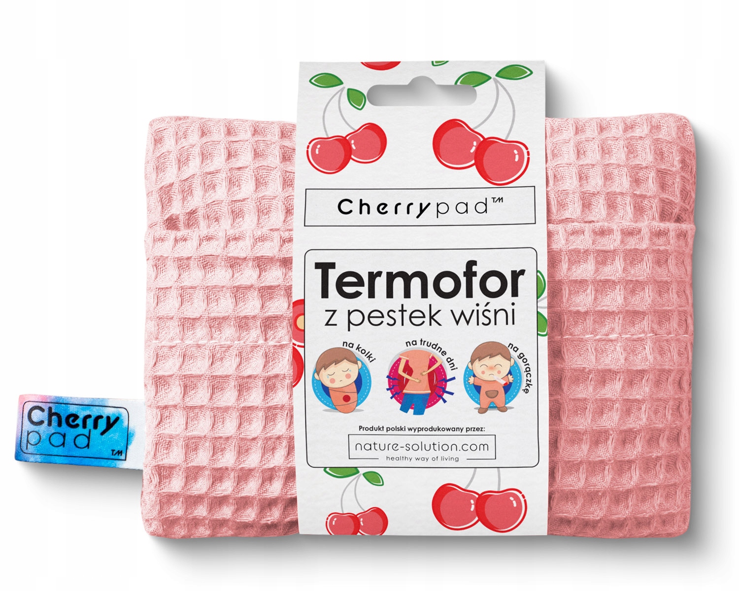 

Termofor z pestek wiśni na bóle Wafel| CherryPad