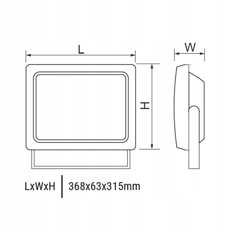 NAŚWIETLACZ LED REFLEKTOR LAMPA HALOGEN 150W IP65 Jasność 15000 lm