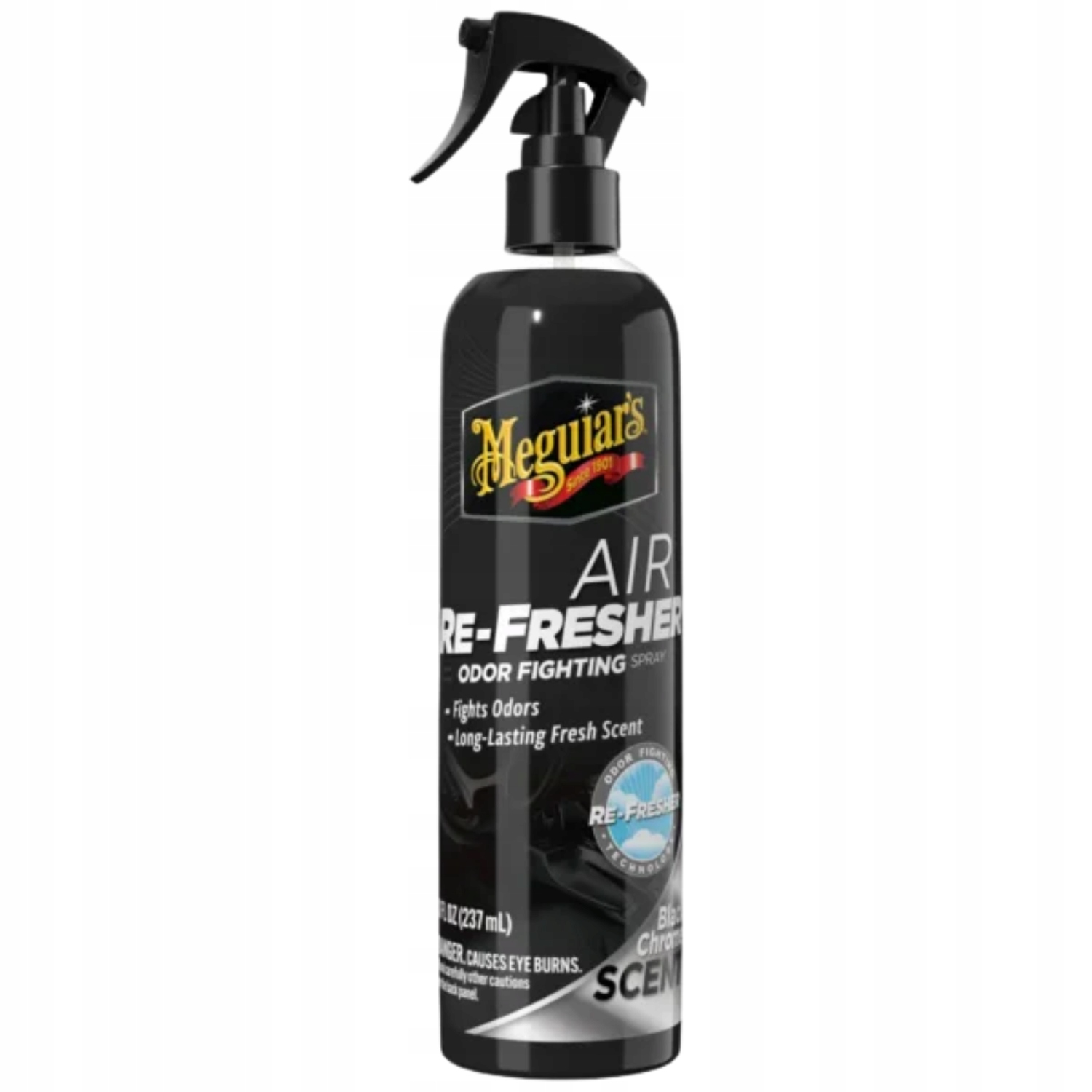 Air Re-fresher Odor Fighting Spray Black Chrome Scent 237ML /meguiars/