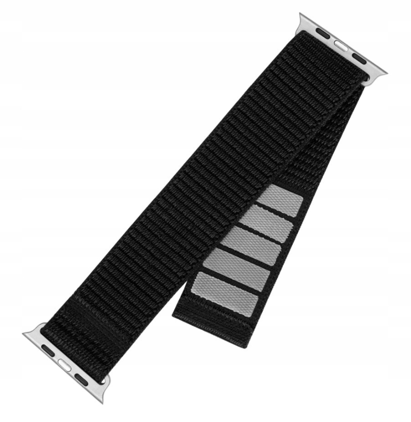 Sportowy pasek nylonowy do Apple Watch 38/40/41 mm Czarny, 160-210 mm