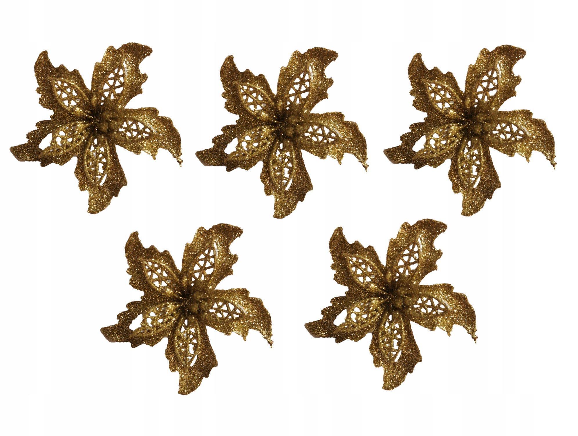 

Kwiaty Z Klipsem choinka kwiat Gwiazda Stroik 5szt