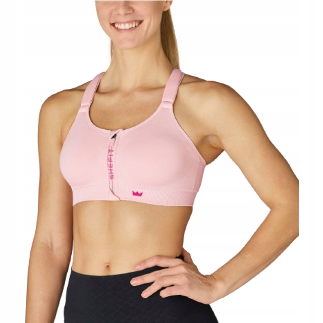 Sportovní Podprsenka Shefit Růžová Cvičení Fitness Posilovna Trénink VEL.6XL