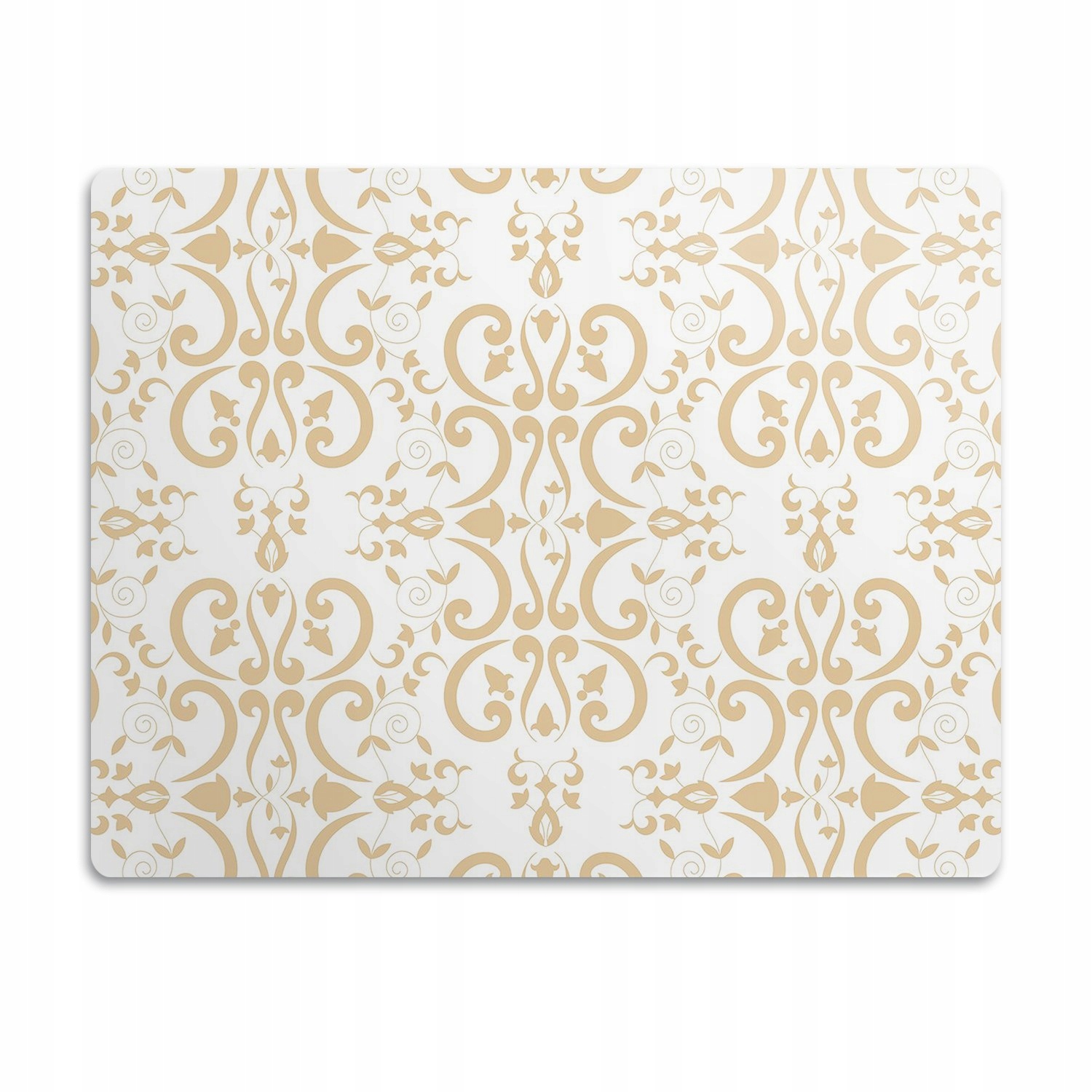 Levně Podložka pod misku pro psa Barokní vzor zlatá 60x40 cm