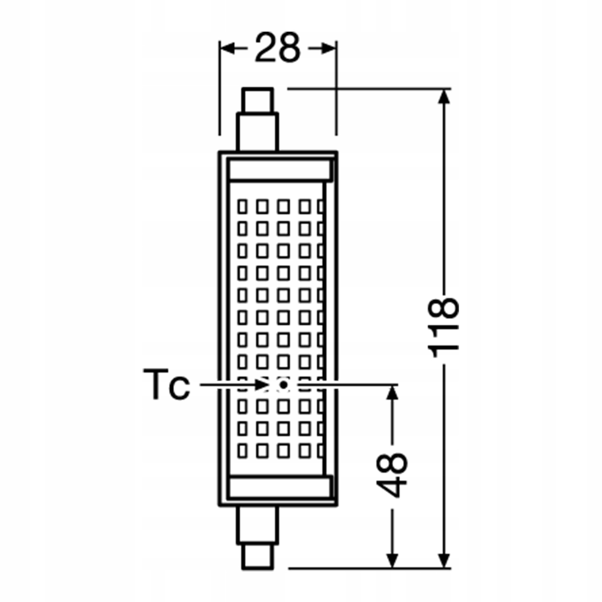 Żarówka LED R7s 118mm 19W 2700K Ściemnialna OSRAM Rodzaj gwintu R7S