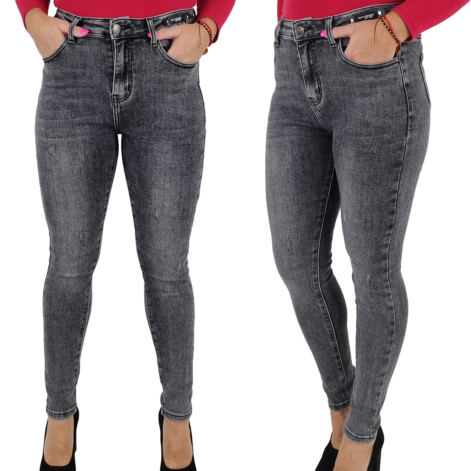 Klasyczne Damskie Spodnie Dopasowane Rurki