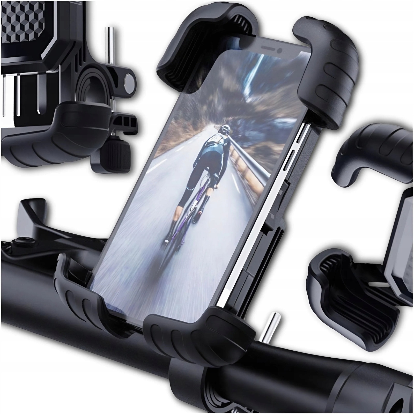 Uchwyt Rowerowy Na Telefon Do Motocykla Hulajnogi Wózka Regulowany Mocny