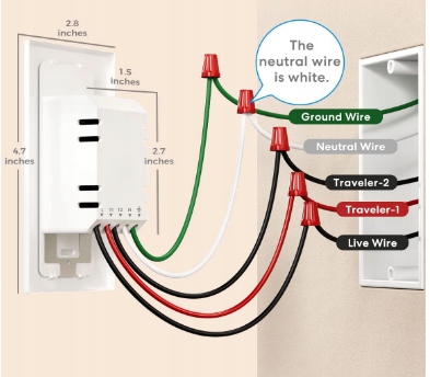 Włącznik światła MEROSS MSS550 Szklany Kod producenta MSS550