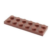 

Lego Płytka 2x6 3795 4211247 Red Brown 1sz New