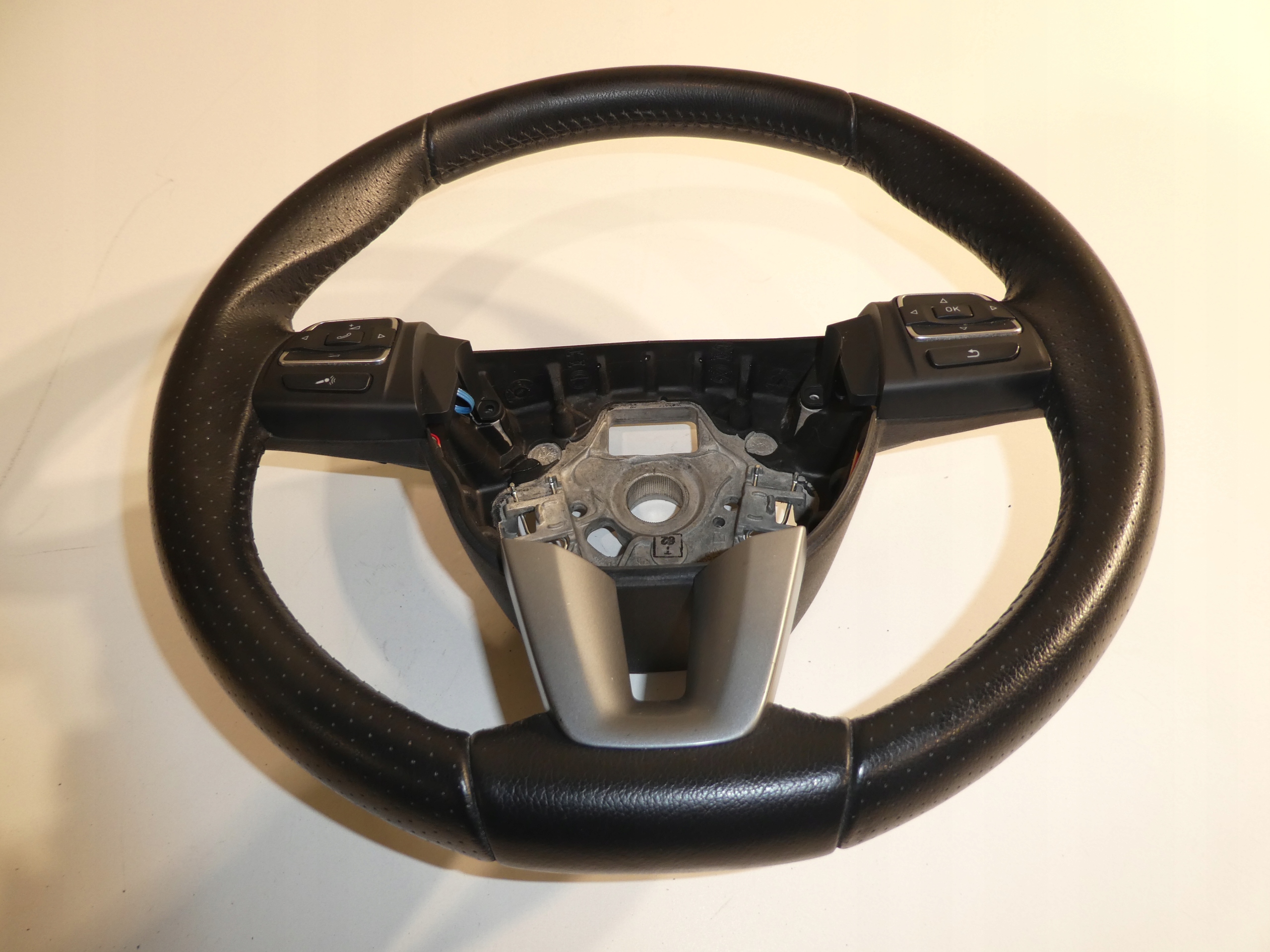 steering wheel, leather VW SEAT ALHAMBRA with shifting