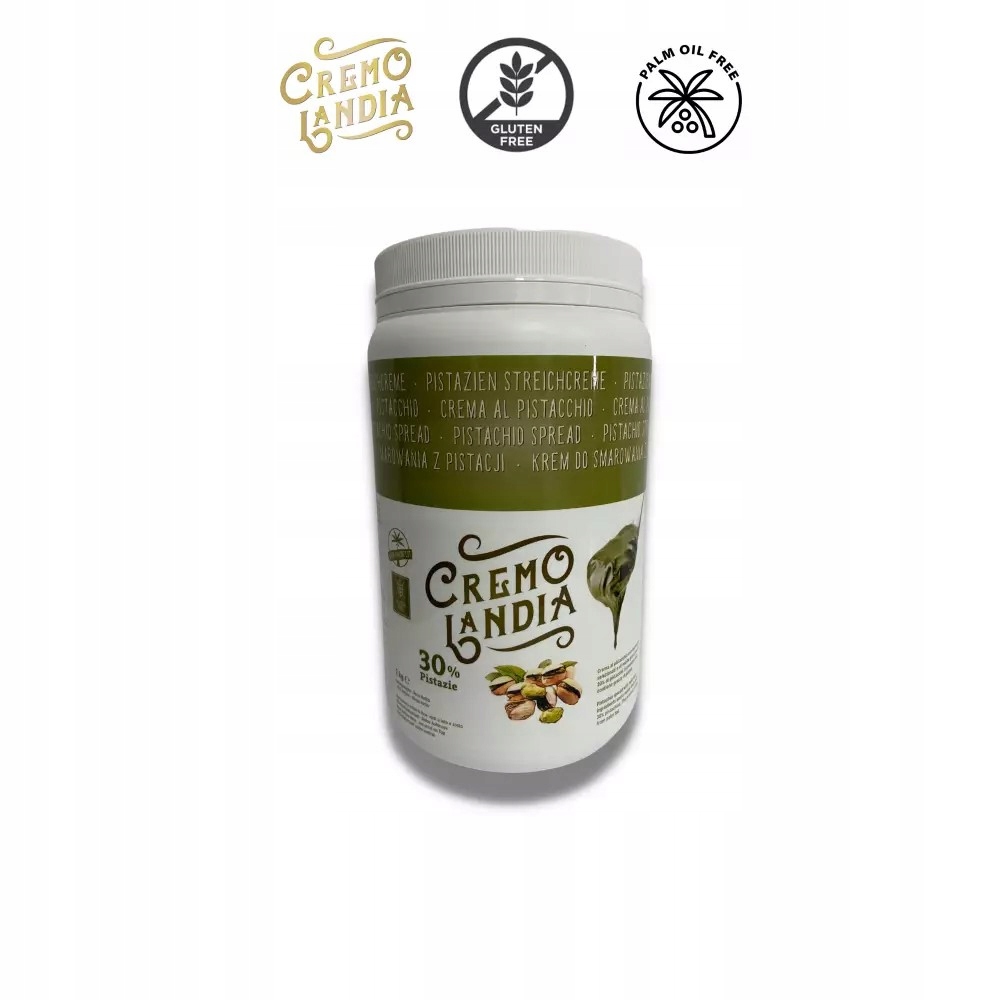 Levně Pistáciový krém na plnění CremoLandia Liquid 2 kg