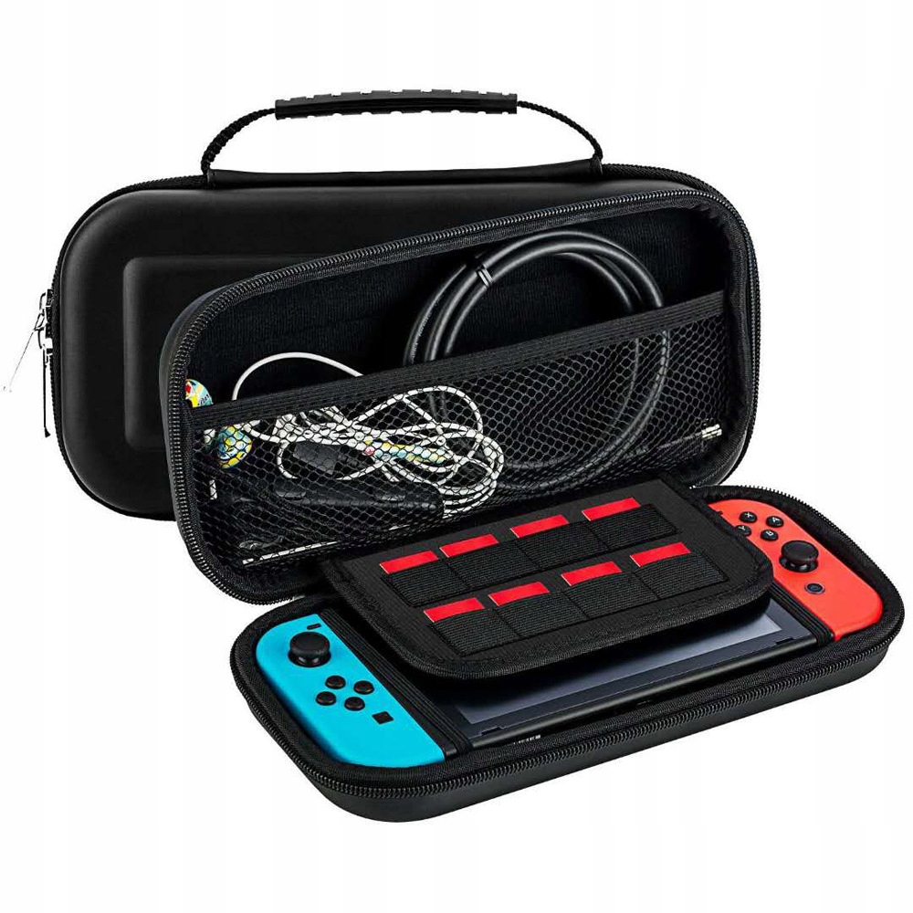WZMOCNIONE ETUI CASE DO KONSOLI NINTENDO SWITCH 2 CZARNE FUTERAŁ OCHRONNY