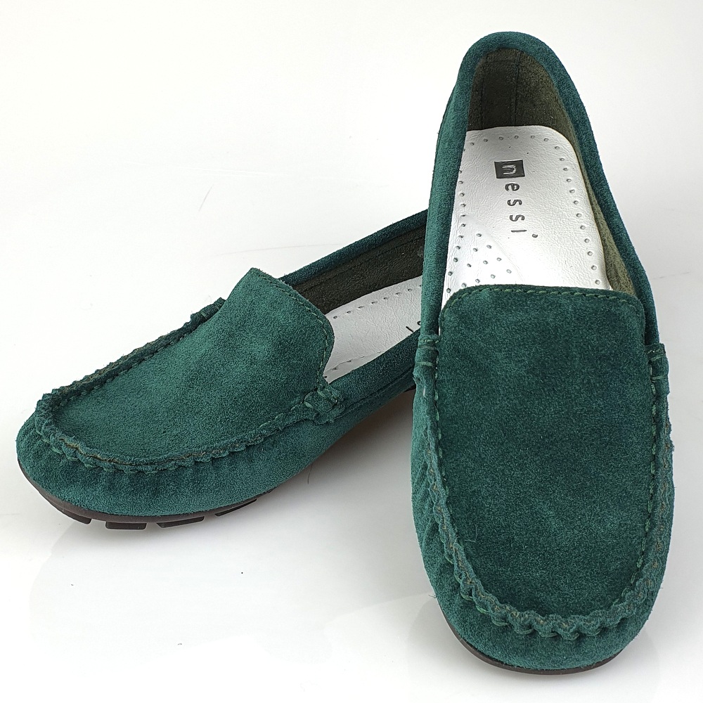 Nessi 17130 mokasyny zielone zamsz r. 36 Marka Nessi