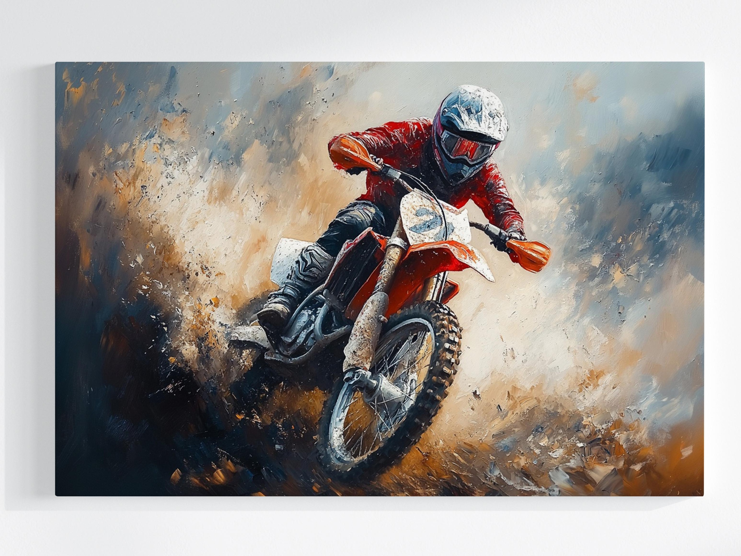 Obraz Na Plátně Canvas Motor Sport Motocross Skok Akce Adrenalin 120x80