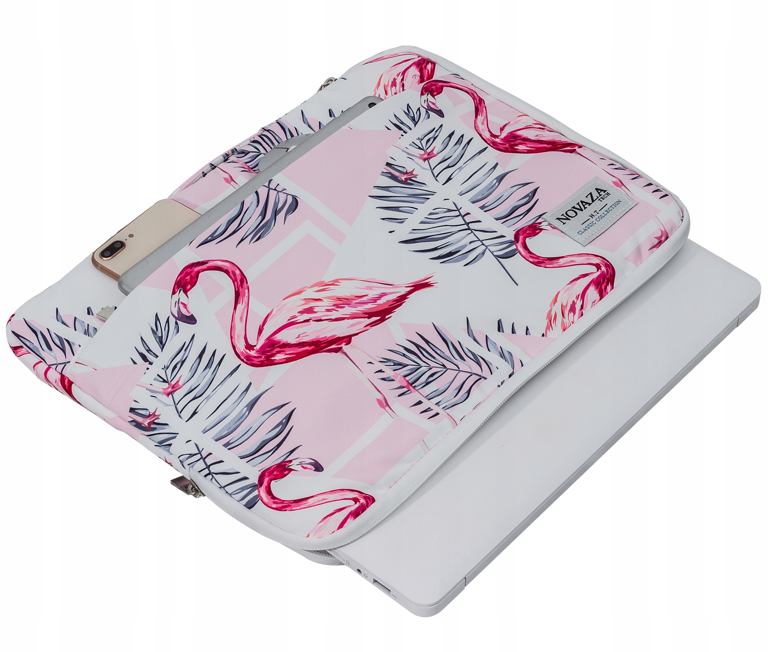 ETUI TORBA POKROWIEC FLAMINGI DO LAPTOPA 15-16" Marka Novaza Tech
