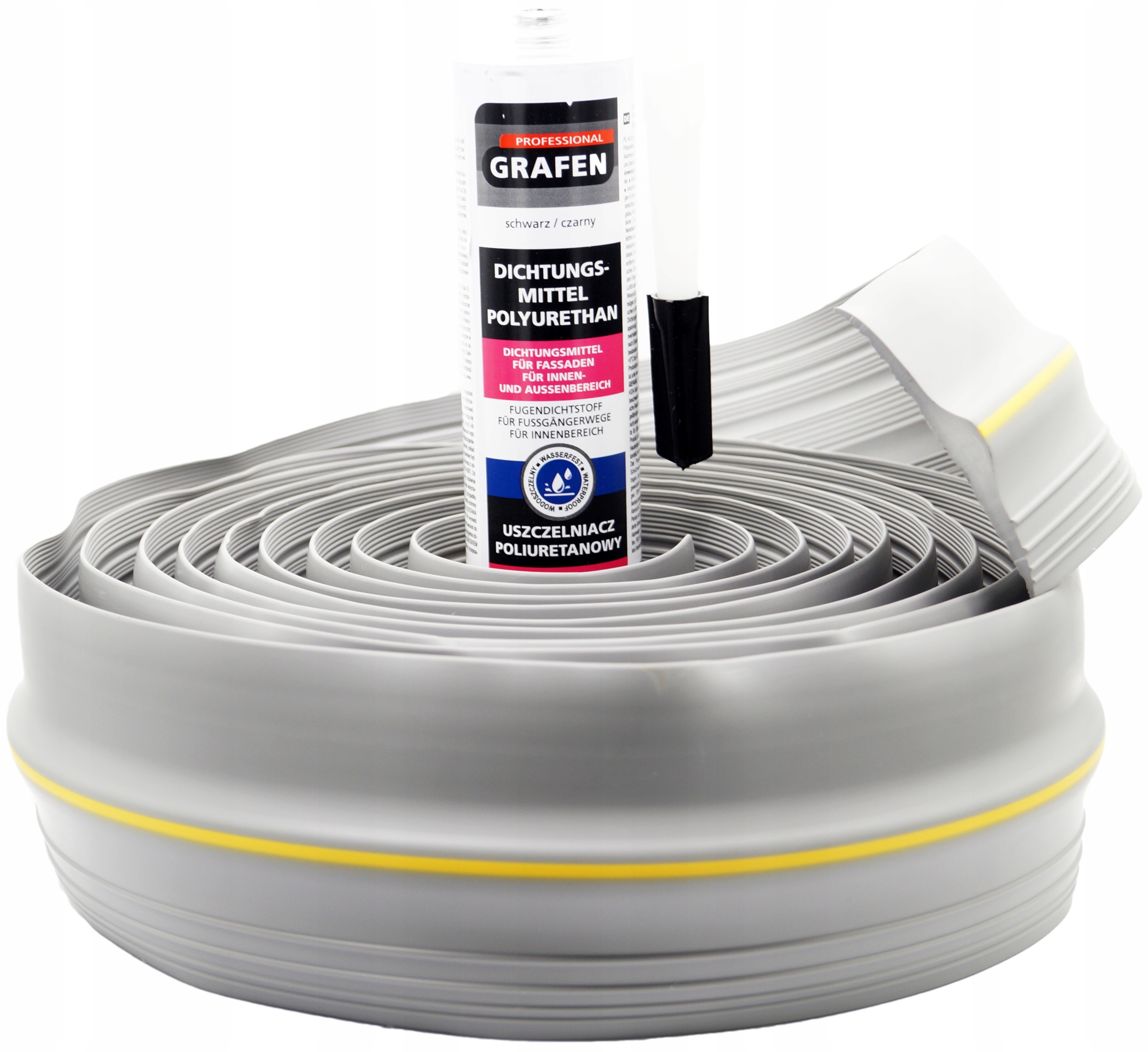 Těsnění pro garážová vrata 3 m montážní lepidlo (délka 3,20 m)