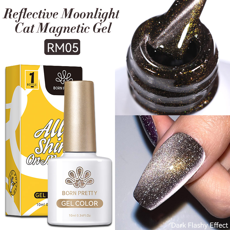 BORN PRETTY - Reflective Moonlight CAT EYE - LAKIER MAGNETYCZNY FLASH RM05 EAN (GTIN) 5907046100426