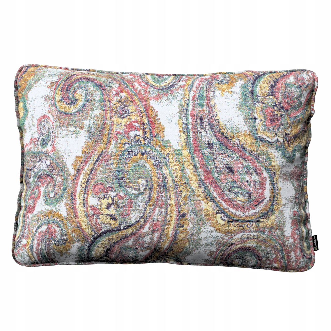 Povlak na polštář 60x40 vícebarevný paisley na krémovém pozadí