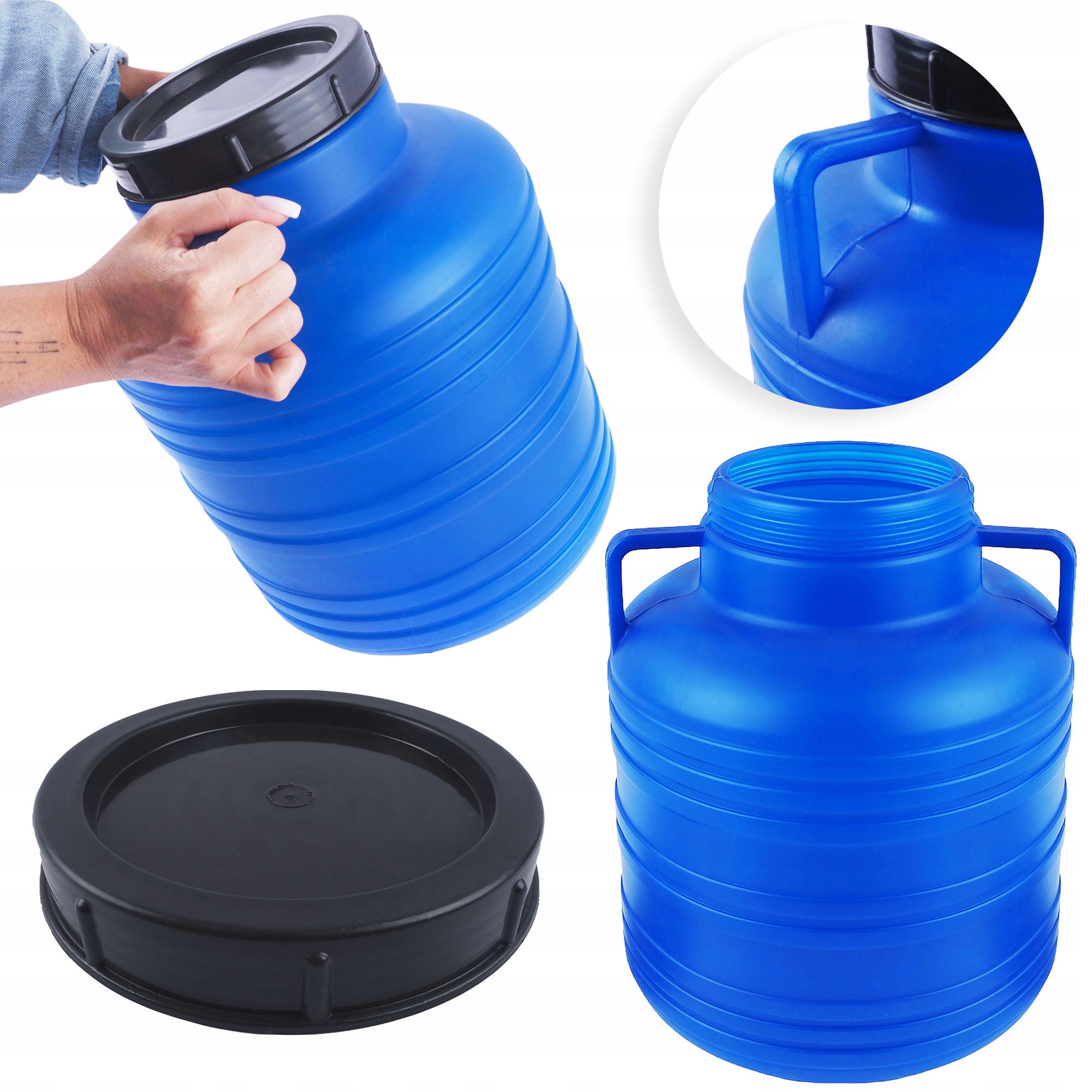 BECZKA PLASTIKOWA 20L KISZENIE KAPUSTY OGÓRKÓW