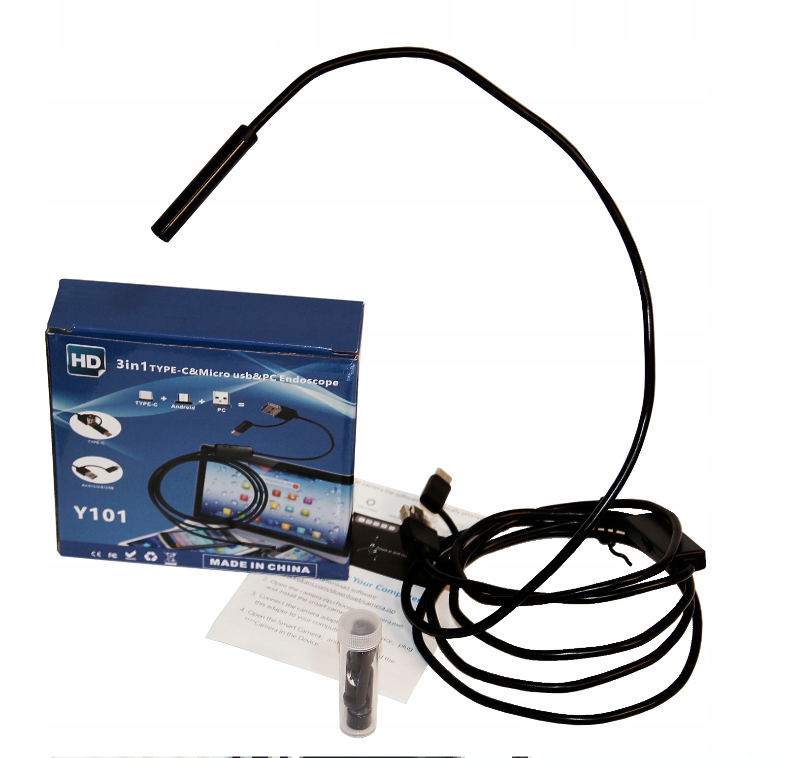 

Endoskop 1600x1200p 2m Usb C micro Hd+ Telefon Pc