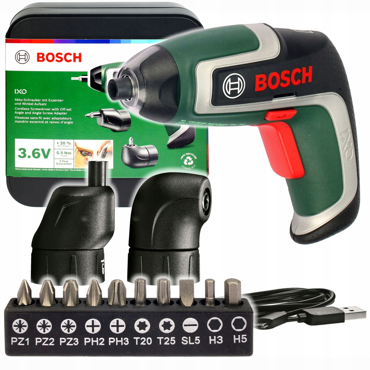 

Wkrętarka Ixo 7 Bosch 10 Bitów 2 Adaptery