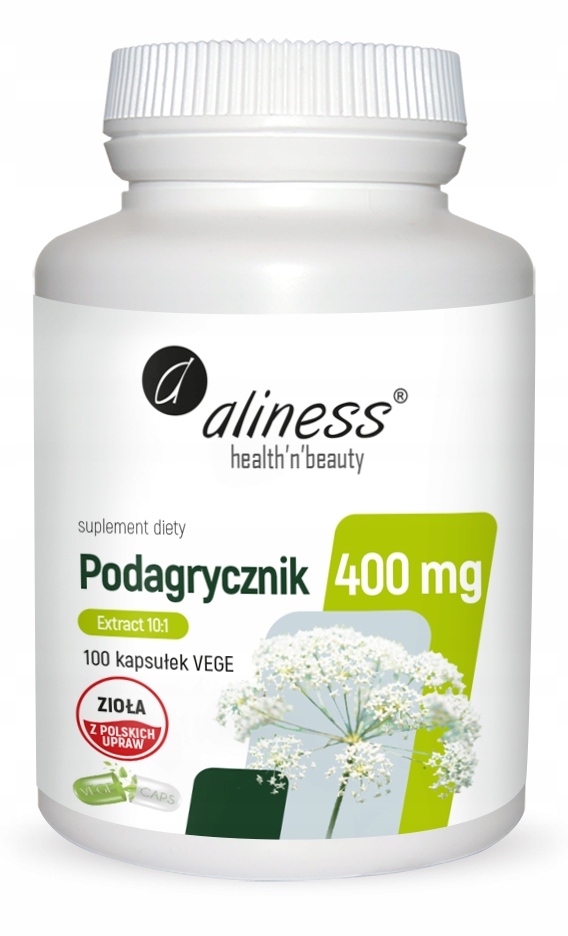 

Aliness Podagrycznik ekstrakt 10:1 400mg 100k dna