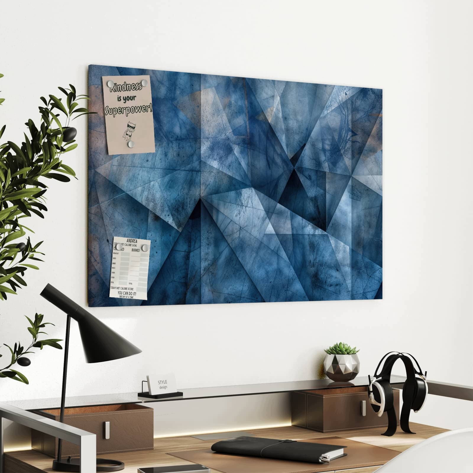 Magnetická tabule Geometrický vzor 90 × 60 cm