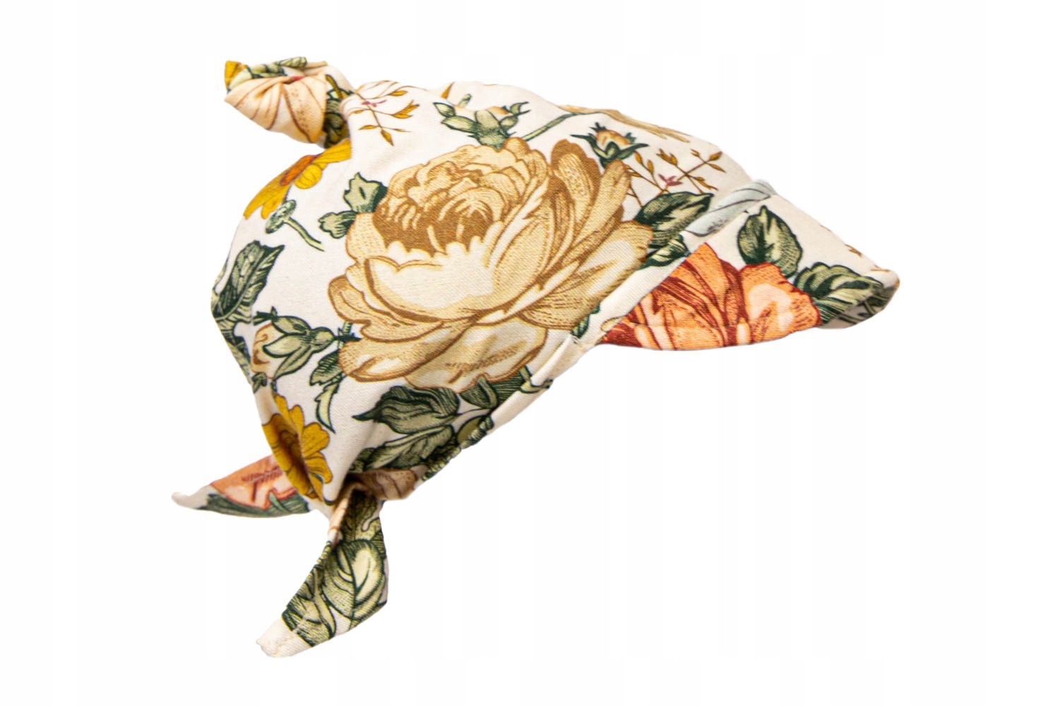 

Bambusowa Chustka z Daszkiem Kwiat Retro Czapka,