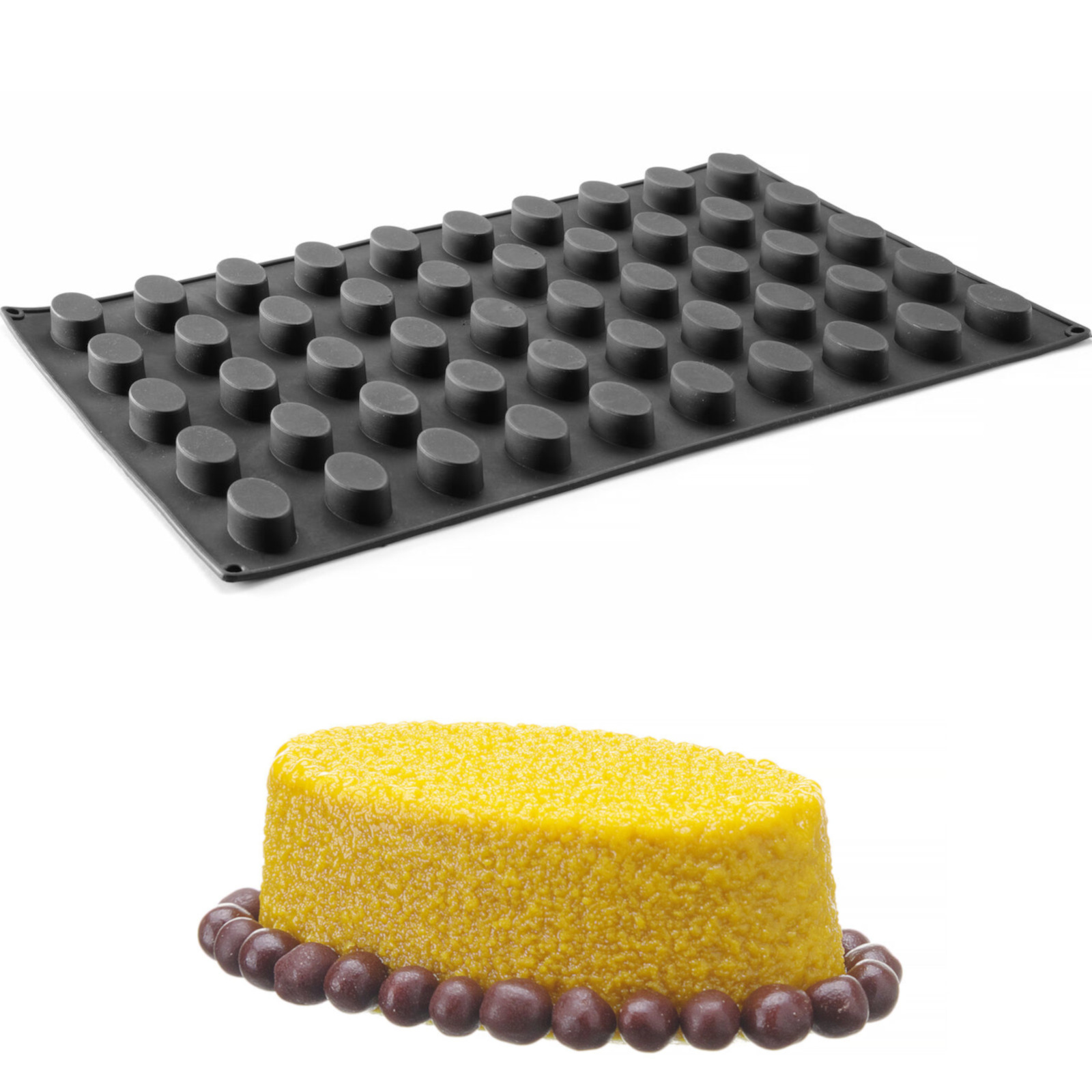 Silikonová Forma Na Pečení Mražení Pralinek Pěny Ovál 50 Ks Hendi