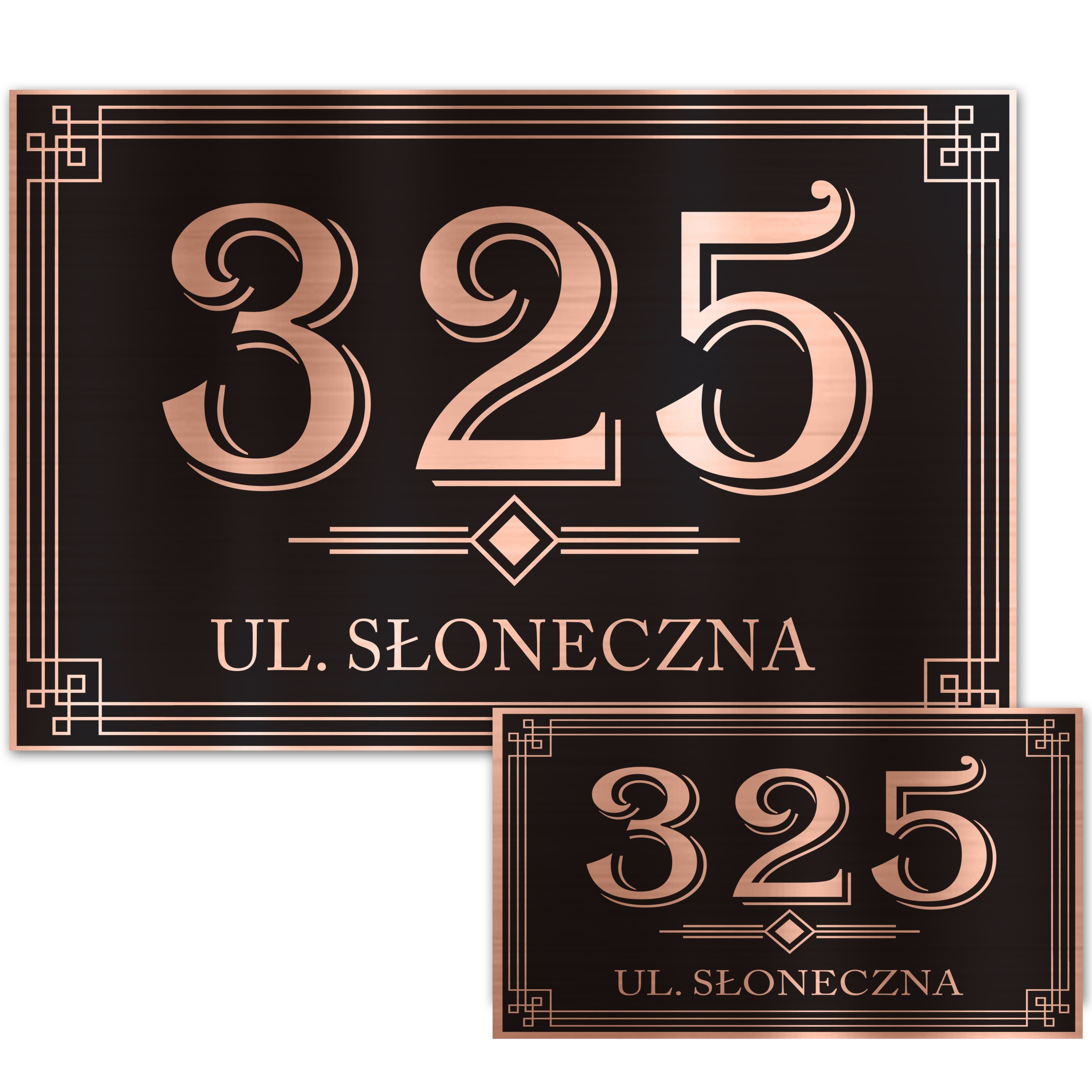 TABLICZKA Adresowa NUMER DOMU ULICA 32x21 Wzory