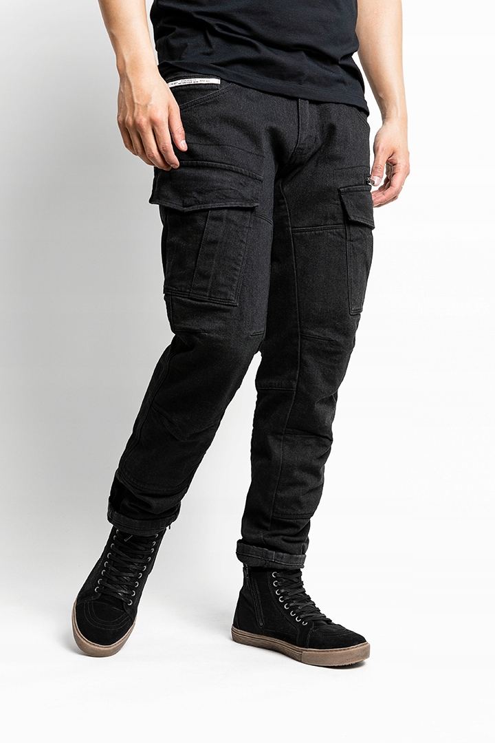 John Doe Defender Mono Black Cargo motocyklové nohavice 34/32