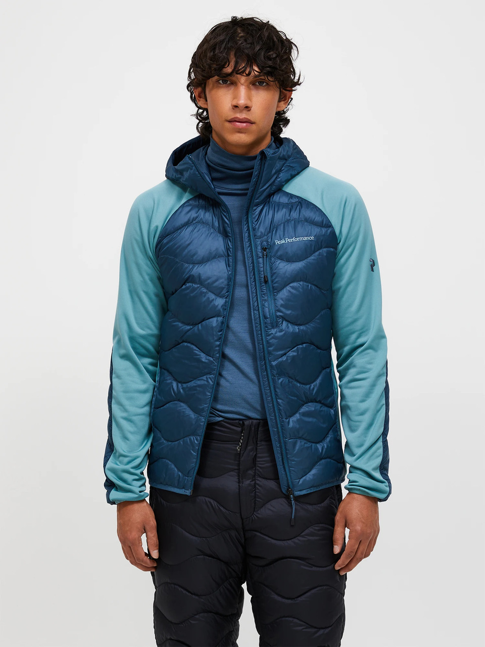 Peak Performance Pánská bunda Helium Down Hybrid Hood Mountain Lake XXL